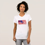 Conception de T-shirt de cool de drapeau des (Devant entier)