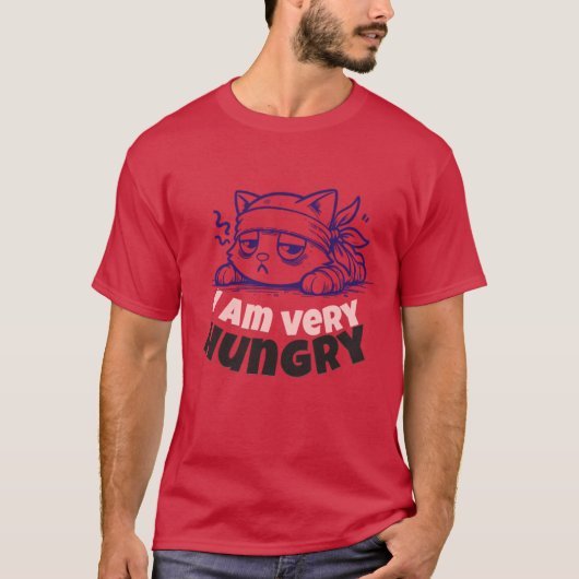 Conception de T-shirt de dessin animé de chat affa (Devant)