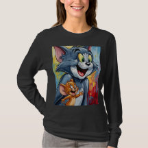 Conception de T-Shirt de dessin animé Tom & Jerry
