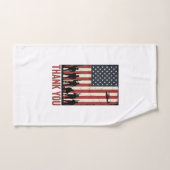 Conception de T-shirt de drapeau américain militai (Serviette à main)