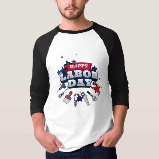 conception de T-shirt de fête du travail (Devant)