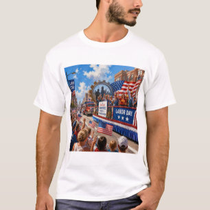 conception de t-shirt de fête du travail