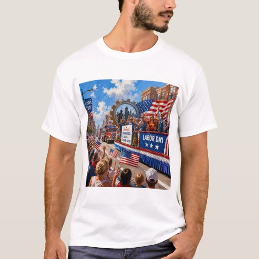 conception de t-shirt de fête du travail (Devant)