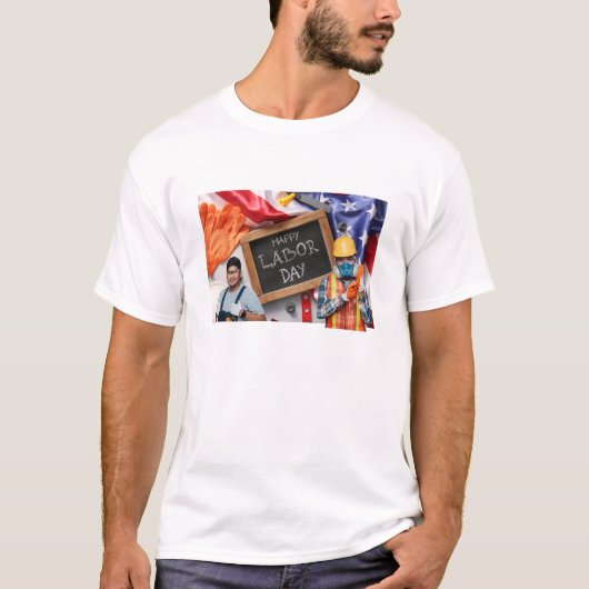 conception de t-shirt de fête du travail (Devant)