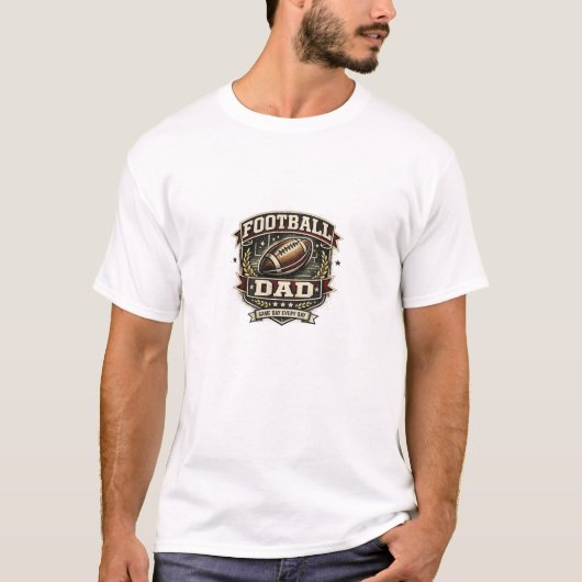 Conception de T-Shirt de Fierté de Papa de Footbal (Devant)