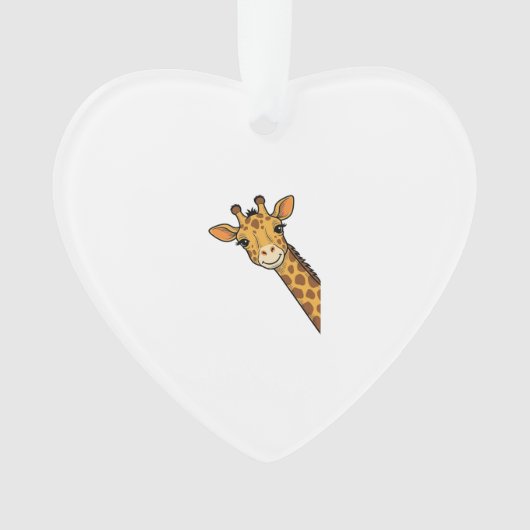 Conception de T-shirt de girafe qui regarde gravur (devant)