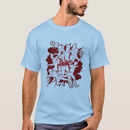 Conception de T-Shirt de jeu de football (Devant)
