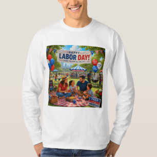 conception de T-shirt de journée du travail heureu