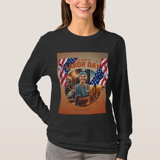 conception de T-shirt de Joyeuse fête du travail (Devant)