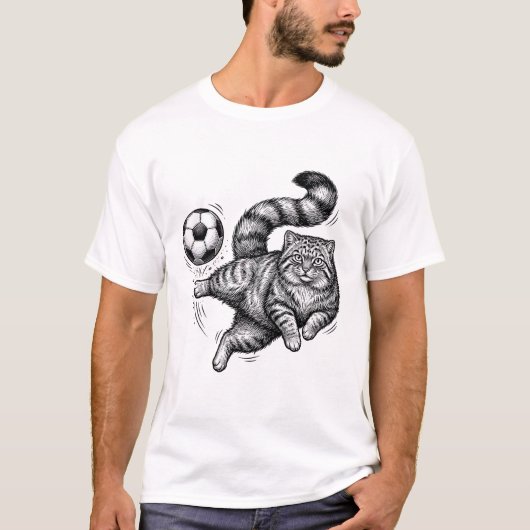 Conception de T-shirt de kick de foot de chat de g (Devant)