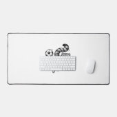 Conception de T-shirt de kick de foot de chat de g (Clavier et souris)