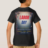 conception de T-shirt de la fête du travail (Dos)