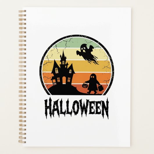 Conception de T-shirt de maison hantée Halloween S (Devant)