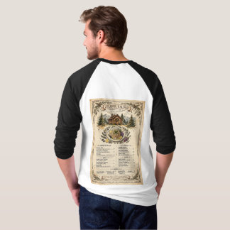 Conception de T-Shirt de Menu de Restaurant Solang