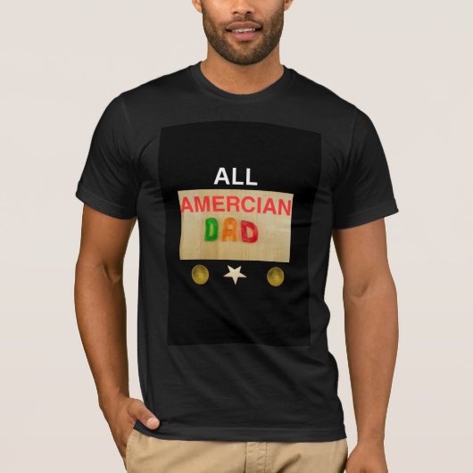 conception de T-shirt de Papa américain (Devant)