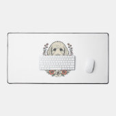 Conception de T-Shirt de portrait de chien bouclé (Clavier et souris)