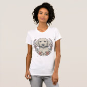 Conception de T-Shirt de Portrait de Chien Bouclé (Devant entier)