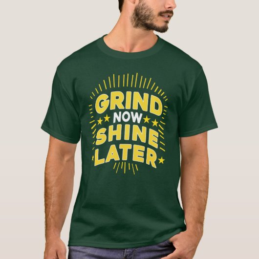 Conception de T-shirt de typographie « Travailler (Devant)