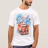 Conception de T-shirt d'été de baie Pacifique pour (Devant)