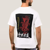 conception de T-shirt dragon (Dos)