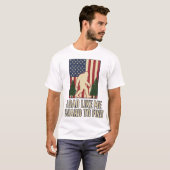 Conception de T-shirt Drapeau Américain Vintage Bi (Devant entier)