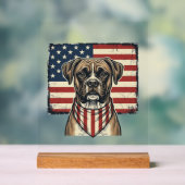 Conception de T-shirt Drapeau de Chien Boxer Patri (Neutre)