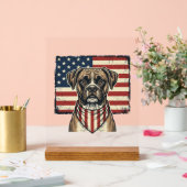Conception de T-shirt Drapeau de Chien Boxer Patri (Mariage)