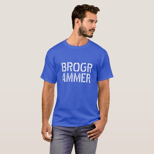 Conception de t-shirt drôle Brogrammer (Devant entier)