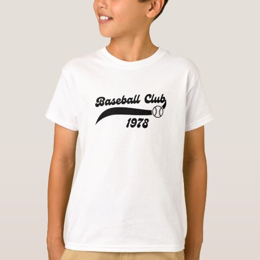 Conception de T-Shirt du Retro Baseball Club  (Devant)