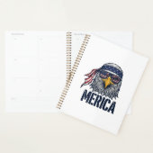 Conception de T-shirt Eagle Merica Patriotique Vin (Devant avec enveloppe)