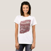 Conception de T-shirt Edgy Gold POSITIVE VIBES (Devant entier)