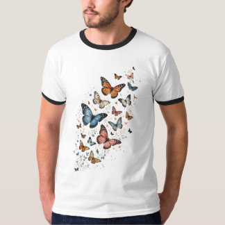 Conception de T-Shirt Enchantante avec Papillons É
