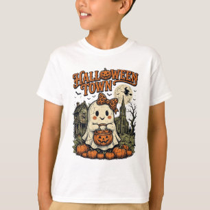 Conception de T-shirt fantôme vintage Retro Hallow