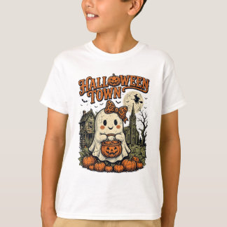 Conception de T-shirt fantôme vintage Retro Hallow
