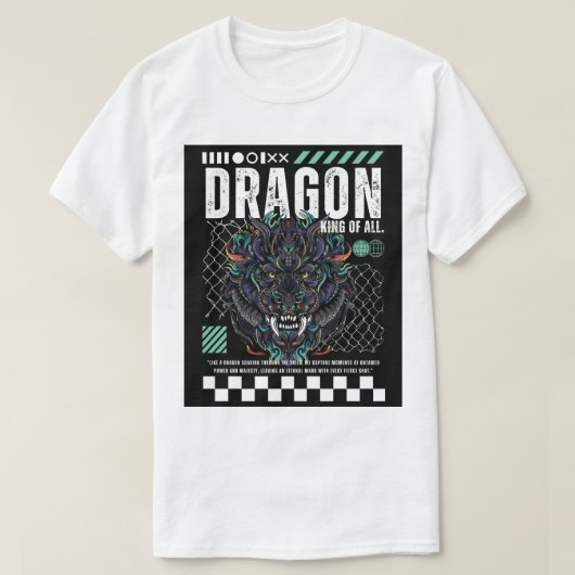Conception de T-Shirt Graphique Dragon Épique (Design devant)