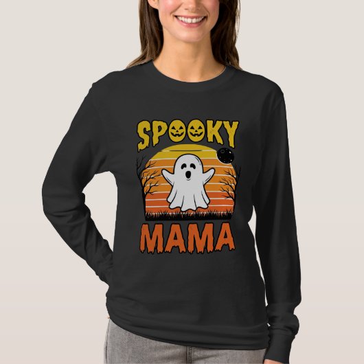 Conception de T-shirt Halloween Fantôme Vintage Sp (Devant)