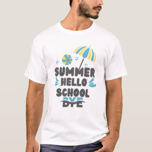 Conception de T-Shirt Hello Summer Bye School