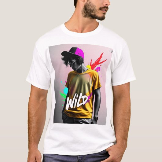 conception de t-shirt jeune, moderne et dynamique (Devant)