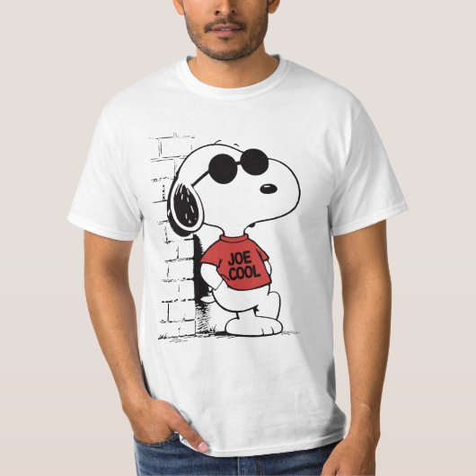 Conception de T-Shirt Joe Cool Snoopy | Dessin Ani (Devant)