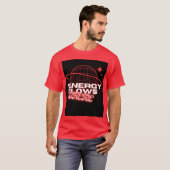 Conception de t-shirt – L'énergie circule là où l' (Devant entier)