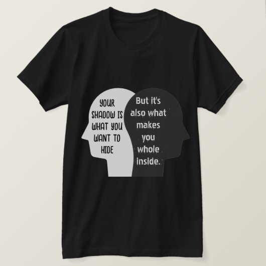 Conception de t-shirt Light and Shadow Self (Design devant)