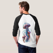 Conception de T-Shirt Méduse Colorée (Dos entier)