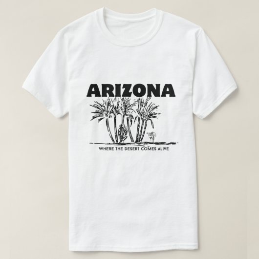 conception de T-Shirt minimaliste Arizona (Design devant)