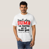 Conception de T-shirt Ne fais pas l'imbécile (Devant entier)