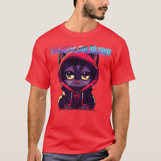 conception de t-shirt néon avec des chats et de la