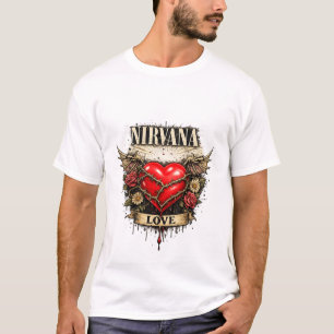Conception de T-shirt Nirvana Heart Shaped Box
