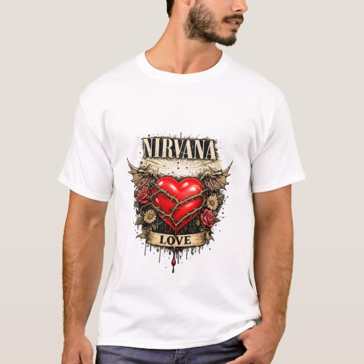 Conception de T-shirt Nirvana Heart Shaped Box  (Devant)