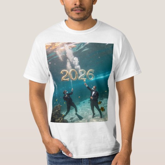 Conception de T-shirt Nouvel An 2026 (Devant)