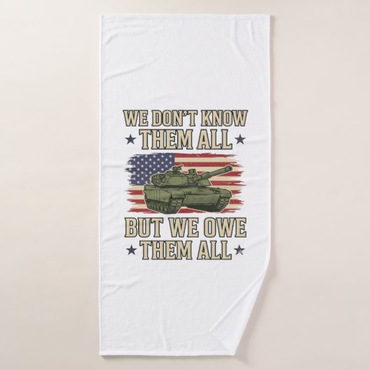 Conception de T-shirt patriotique de char de souve (Serviette de bain)