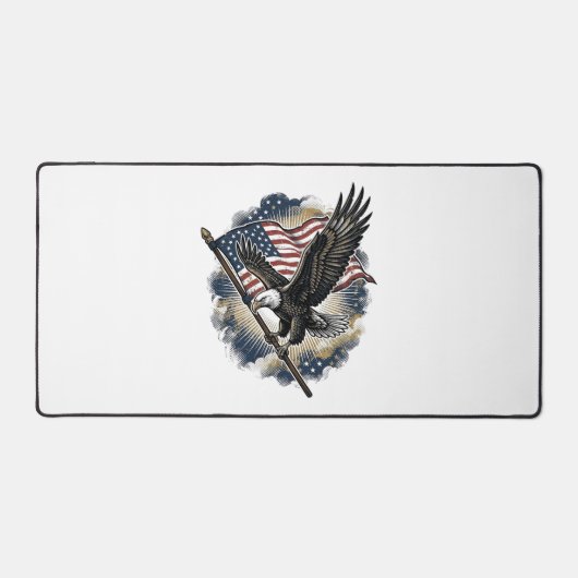 Conception de T-shirt Patriotique Drapeau Aigle Vi (Recto)